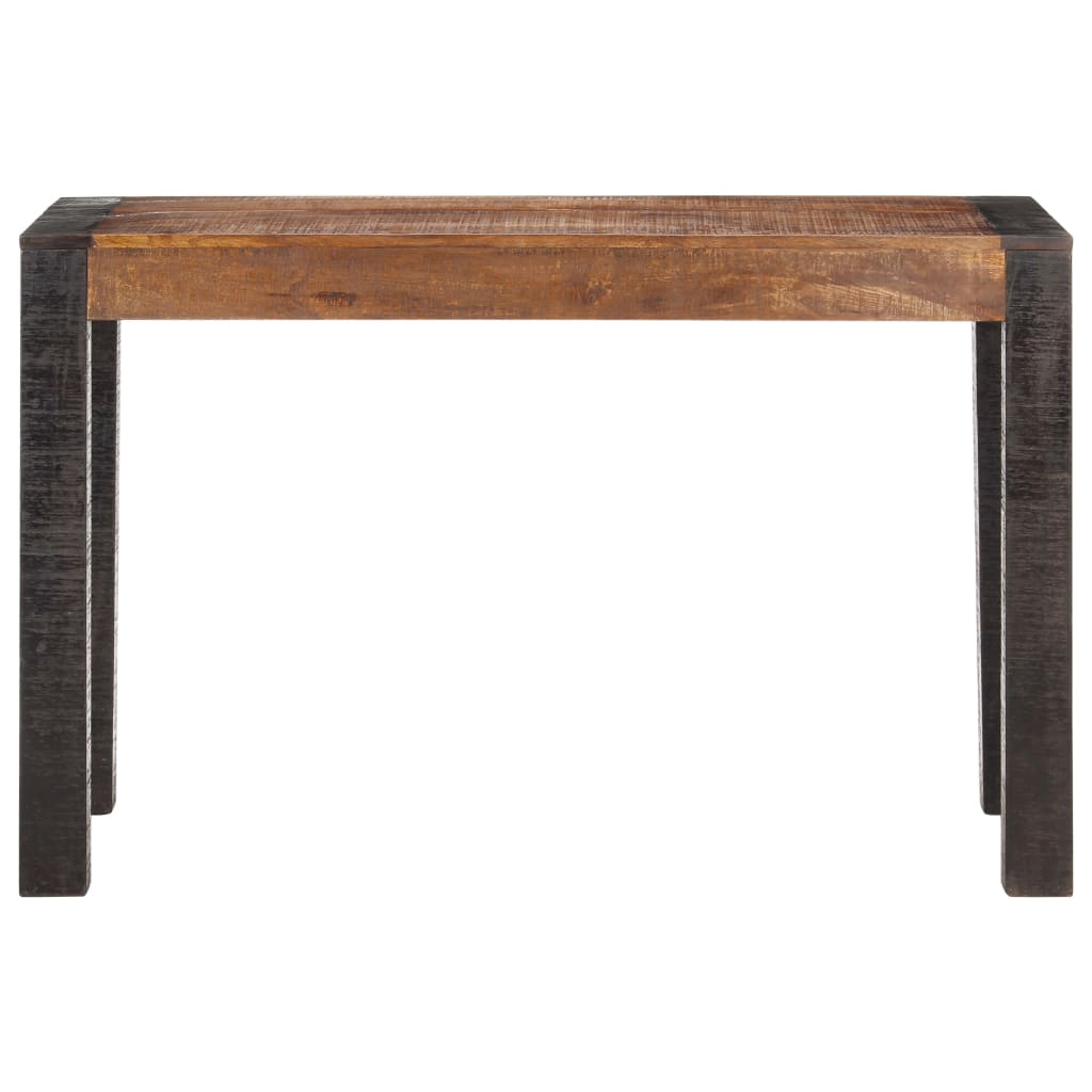 vidaXL Mesa de jantar 120x60x76 cm madeira mangueira maciça áspera