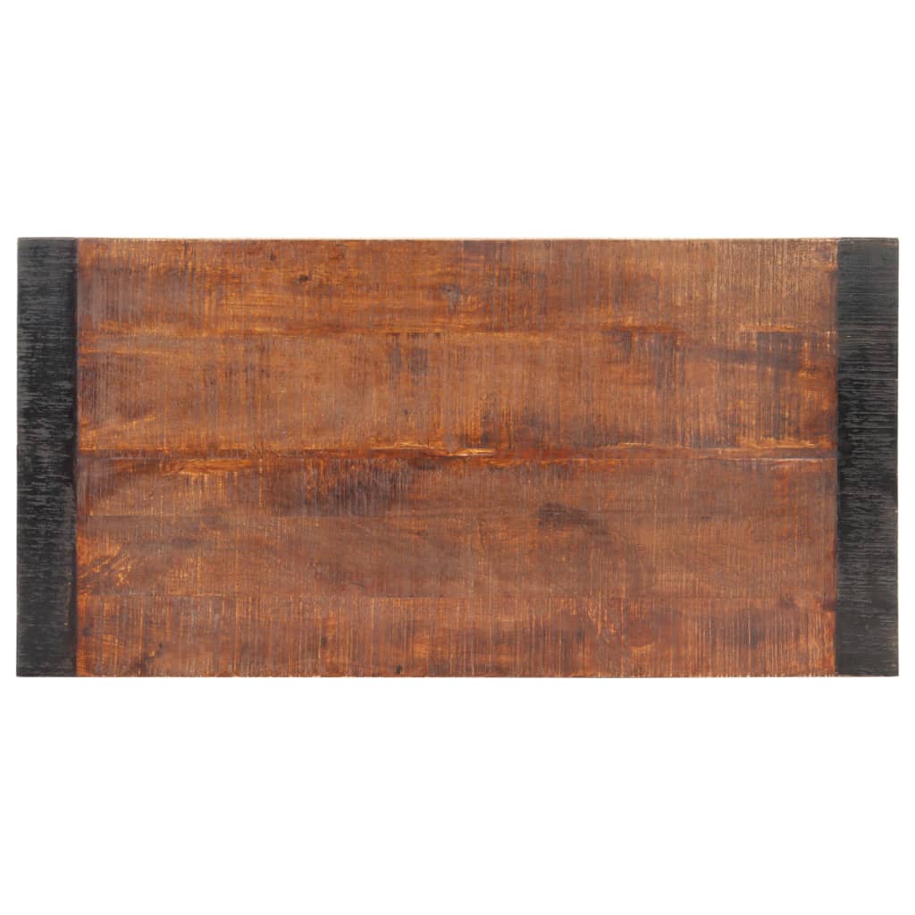 vidaXL Mesa de jantar 120x60x76 cm madeira mangueira maciça áspera