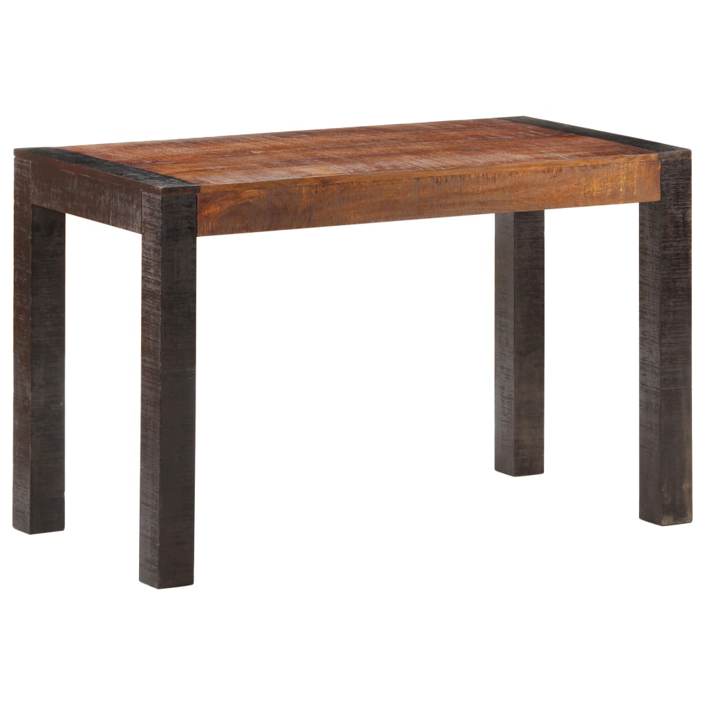 vidaXL Mesa de jantar 120x60x76 cm madeira mangueira maciça áspera