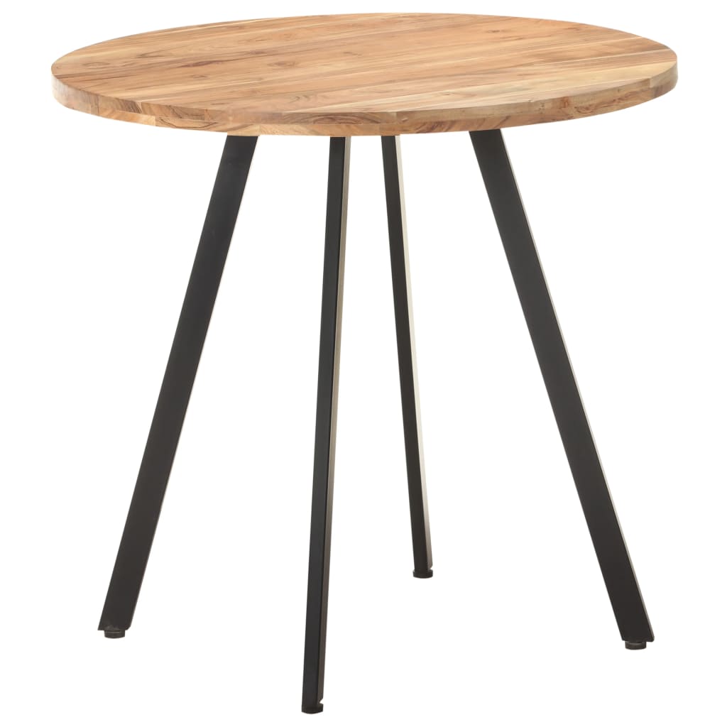 vidaXL Mesa de jantar 80 cm madeira de acácia maciça