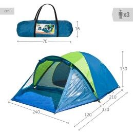 Aktive|Tenda de Campanha Aktive 240 x 130 x 330 cm (2 Unidades)