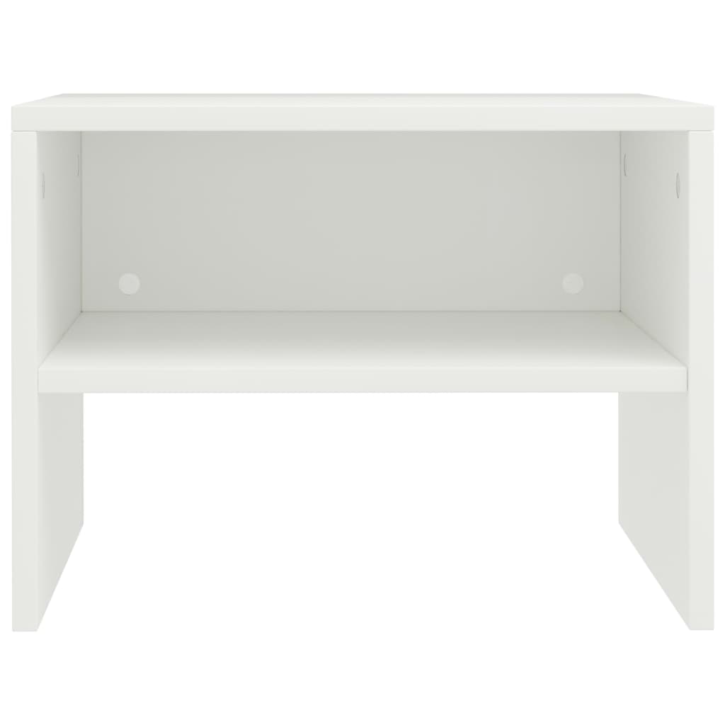 vidaXL Mesa-de-cabeceira 40x30x30 cm aglomerado branco