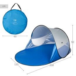 Aktive|Toldo de Praia Aktive Poliéster 200 x 90 x 120 cm