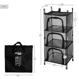 Aktive|Estantes Aktive 38 x 87 x 36 cm 4 Unidades