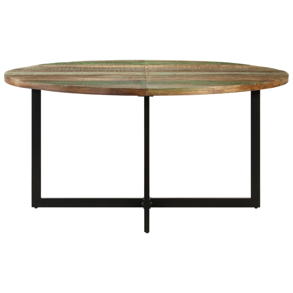 vidaXL Mesa de jantar 150x75 cm madeira recuperada maciça