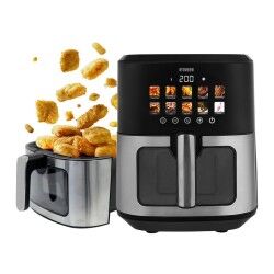 N'oveen|Fritadeira de Ar N'oveen AF770 Preto Prateado 1700 W 6,5 L