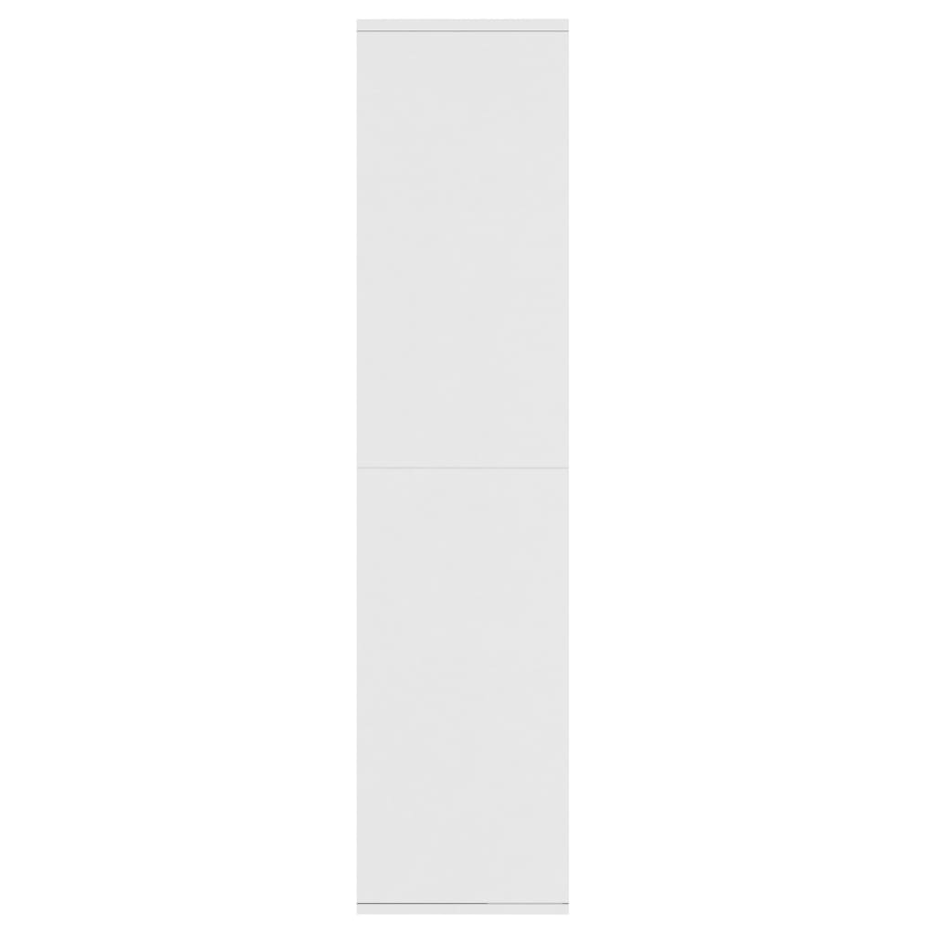 vidaXL Estante/aparador 66x30x130 cm contraplacado branco