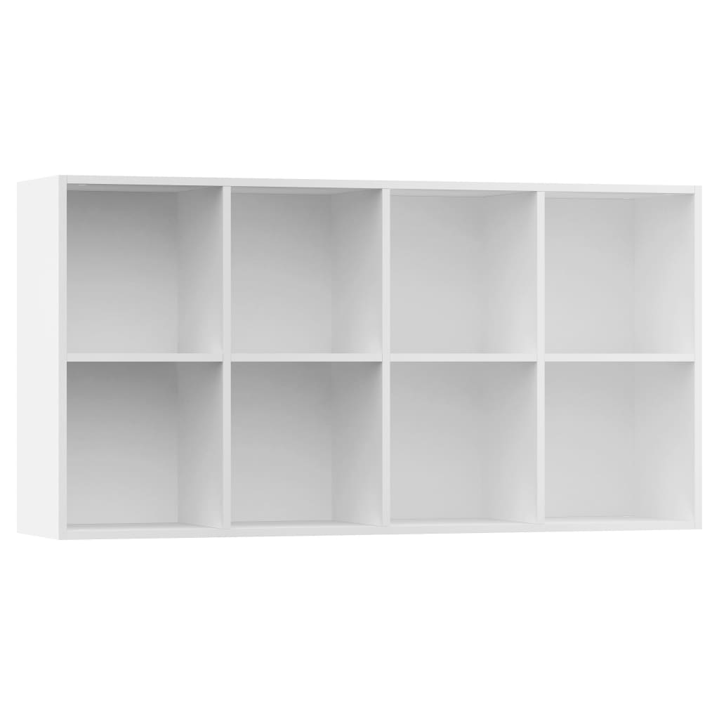 vidaXL Estante/aparador 66x30x130 cm contraplacado branco