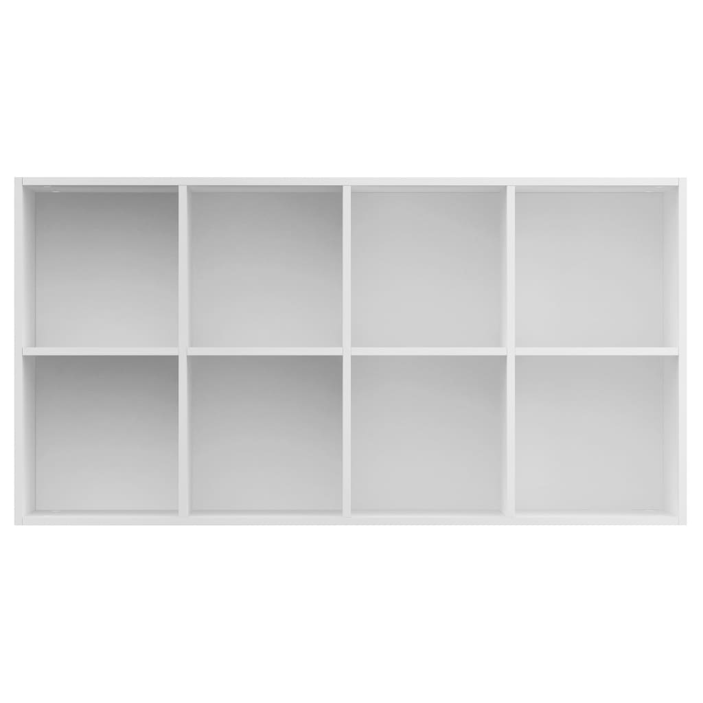 vidaXL Estante/aparador 66x30x130 cm contraplacado branco