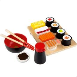 Woomax|Jogo de madeira Woomax Sushi 14 Partes (6 Unidades)