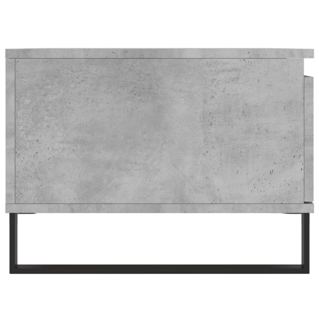 vidaXL Mesa de centro 90x50x36,5 cm derivados madeira cinzento cimento