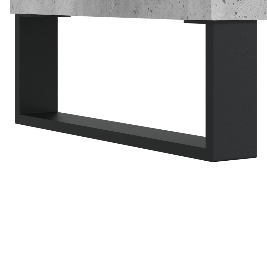 vidaXL Mesa de centro 90x50x36,5 cm derivados madeira cinzento cimento