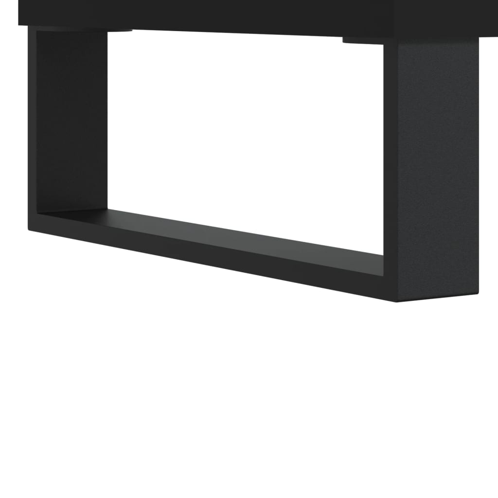 vidaXL Mesa de centro 55x55x36,5 cm derivados de madeira preto