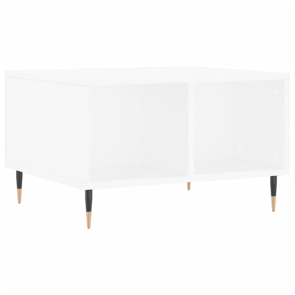 vidaXL Mesa de centro 60x50x36,5 cm derivados de madeira branco