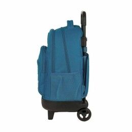 BlackFit8|Mochila Escolar com Rodas Compact BlackFit8 Egeo Azul 33 X 45 X 22 cm