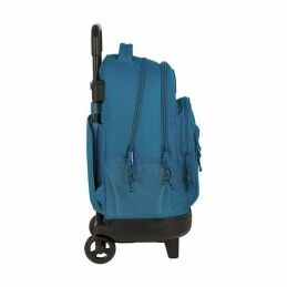 BlackFit8|Mochila Escolar com Rodas Compact BlackFit8 Egeo Azul 33 X 45 X 22 cm