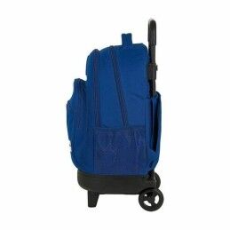 BlackFit8|Mochila Escolar com Rodas Compact BlackFit8 Oxford Azul escuro 33 X 45 X 22 cm