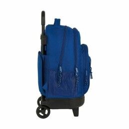 BlackFit8|Mochila Escolar com Rodas Compact BlackFit8 Oxford Azul escuro 33 X 45 X 22 cm