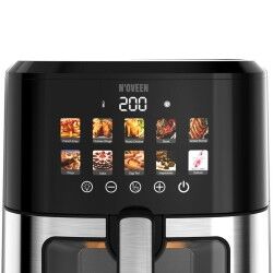 N'oveen|Fritadeira de Ar N'oveen AF770 Preto Prateado 1700 W 6,5 L