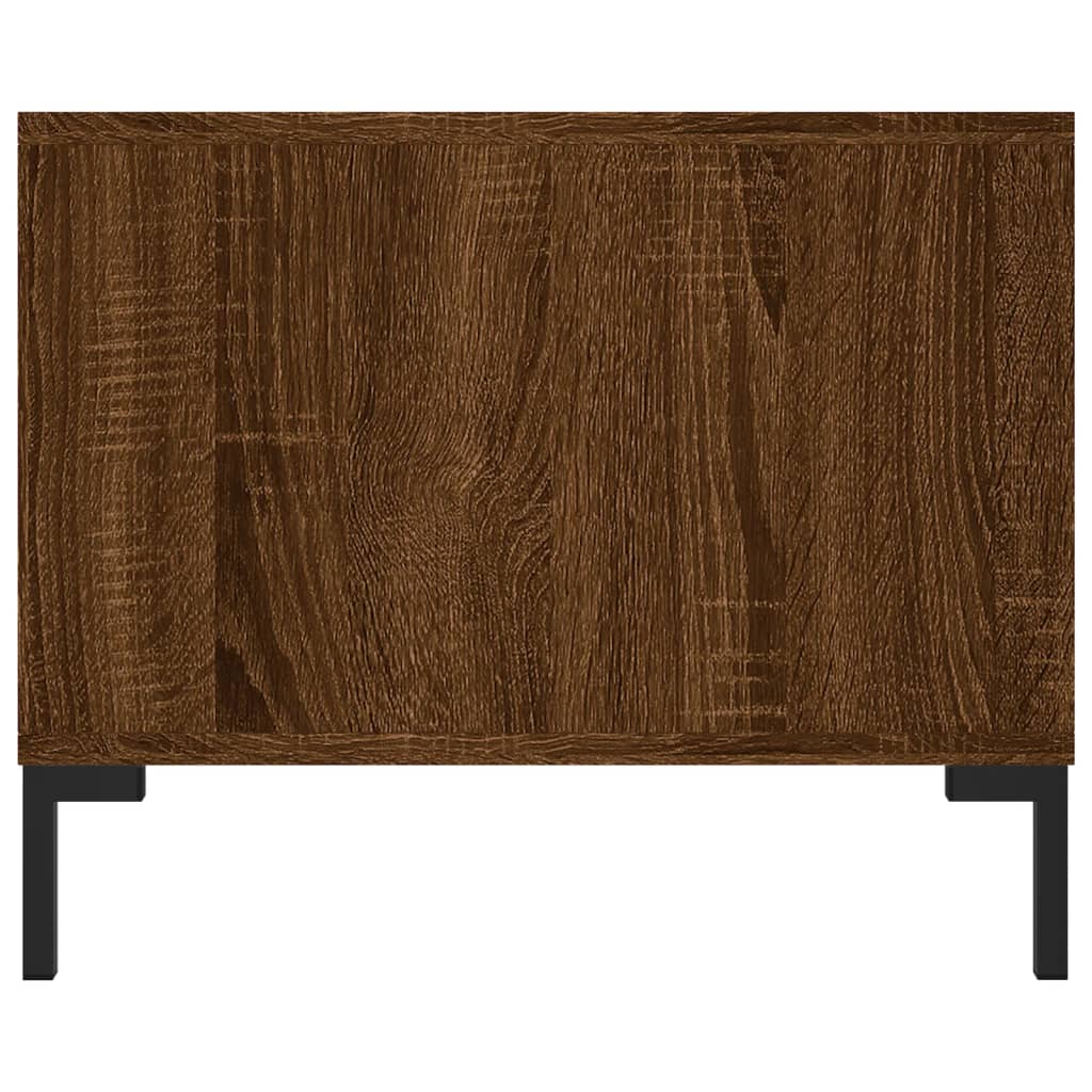 vidaXL Mesa de centro 102x50x40 cm derivados madeira carvalho castanho