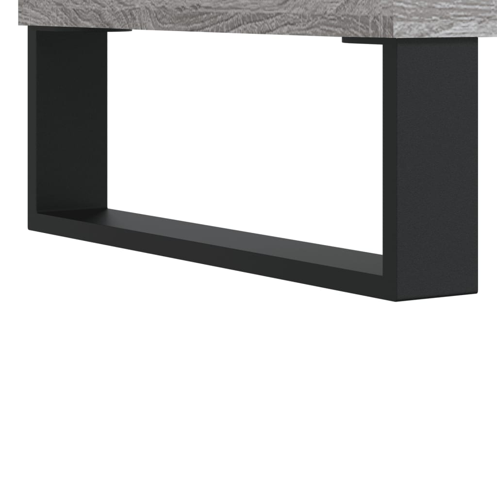 vidaXL Mesa de centro 102x50x40cm derivados de madeira cinzento sonoma