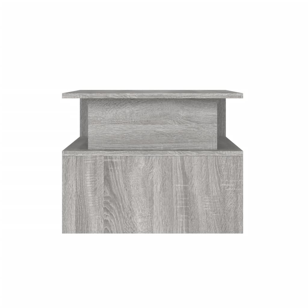 vidaXL Mesa de centro 90x55x42,5 cm derivados de madeira cinza sonoma