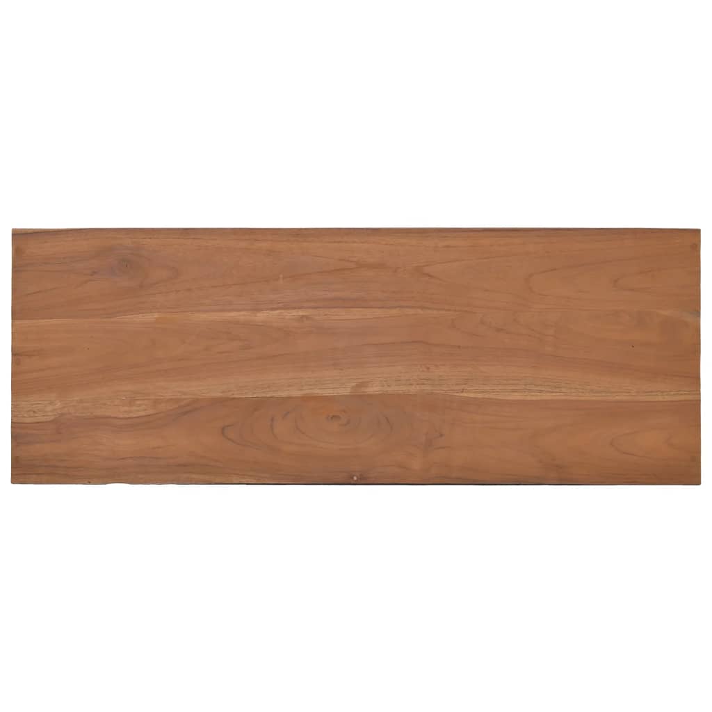 vidaXL Mesa consola 80x30x80 cm madeira de teca maciça