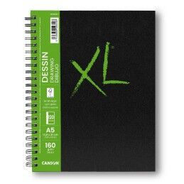 Canson|Bloco de desenho Canson XL Drawing Branco A5 5 Unidades 60 Folhas 160 g/m2 148 x 210 mm