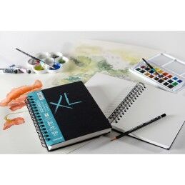 Canson|Bloco de desenho Canson XL Aquarelle 34 Folhas Branco A5 5 Unidades 300 g/m² 148 x 210 mm