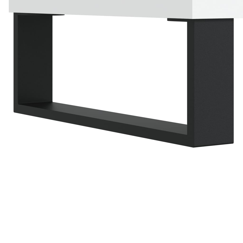 vidaXL Mesa de centro 102x44,5x50 cm derivados de madeira branco