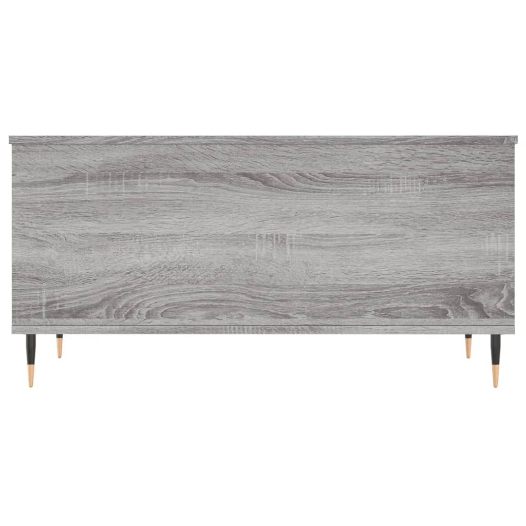 vidaXL Mesa de centro 90x44,5x45 cm derivados de madeira cinza sonoma