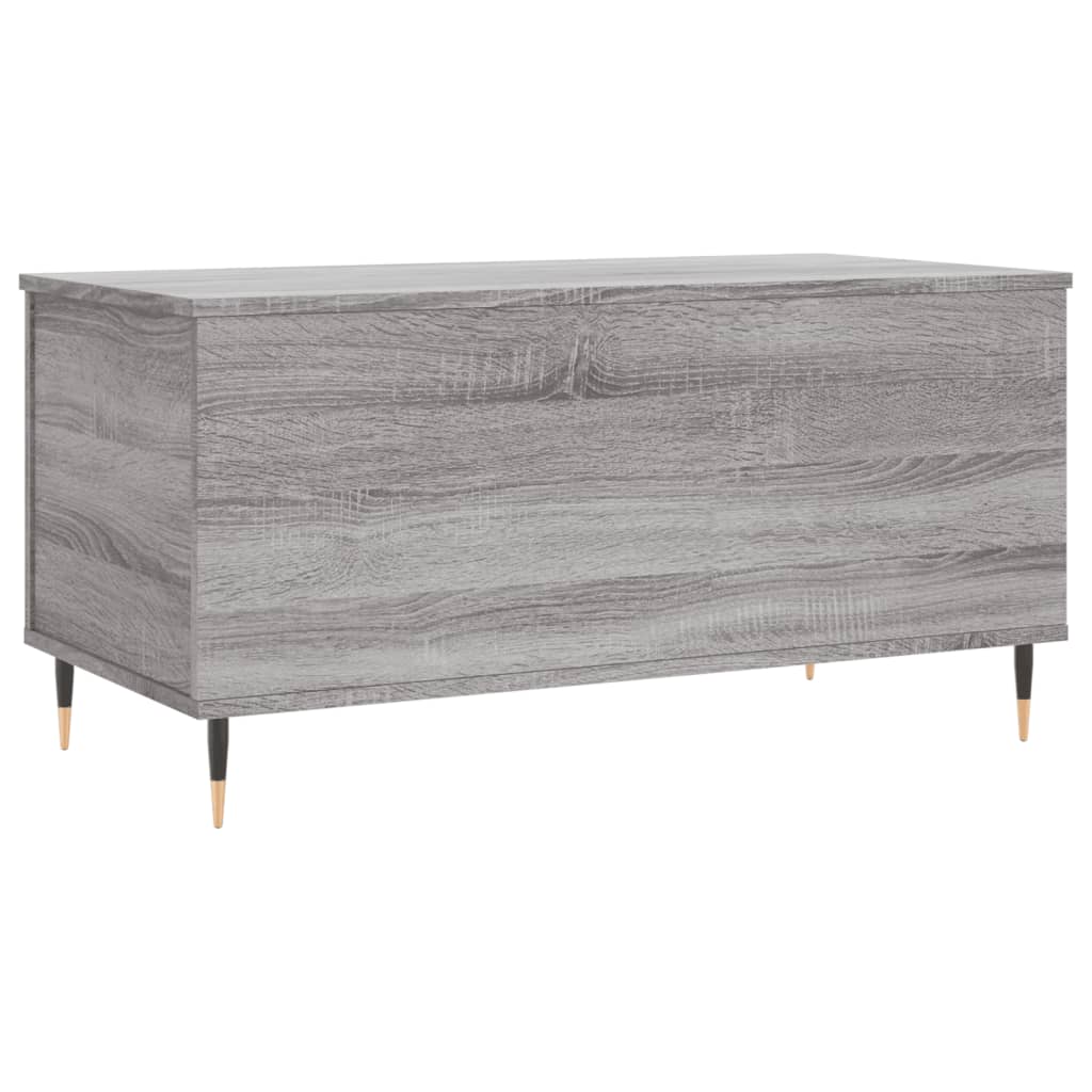 vidaXL Mesa de centro 90x44,5x45 cm derivados de madeira cinza sonoma