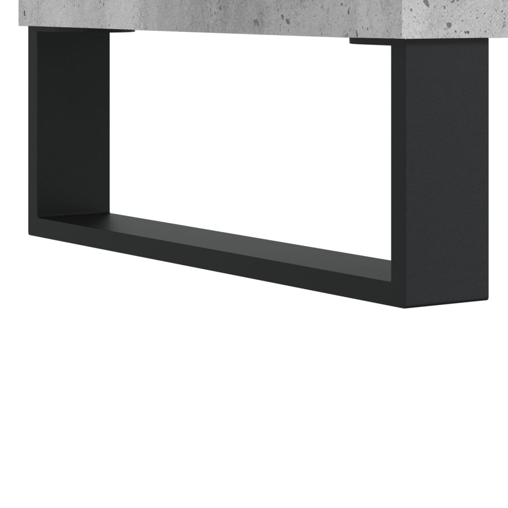 vidaXL Mesa de centro 100x50x45 cm derivados madeira cinzento cimento