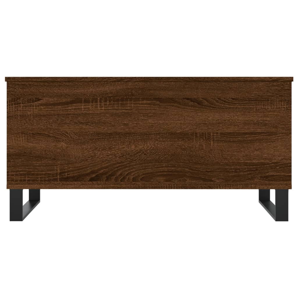 vidaXL Mesa centro 90x44,5x45 cm derivados madeira carvalho castanho