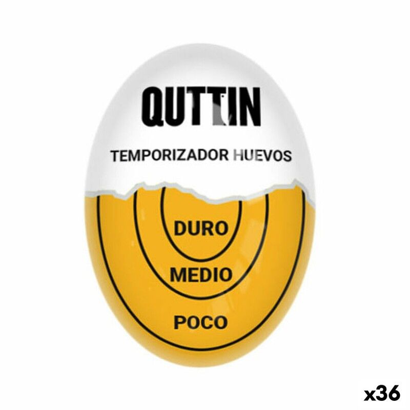 Quttin|Temporizador de Cozinha Quttin 5,5 x 4 x 3 cm Ovo (36 Unidades) Quttin|Temporizador de Cozinha Quttin 5,5 x 4 x 3 cm Ovo (36 Unidades)