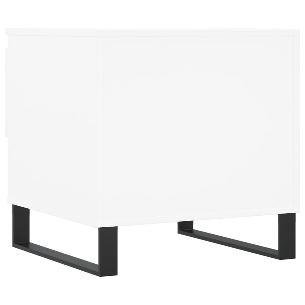 vidaXL Mesa de centro 50x46x50 derivados de madeira branco