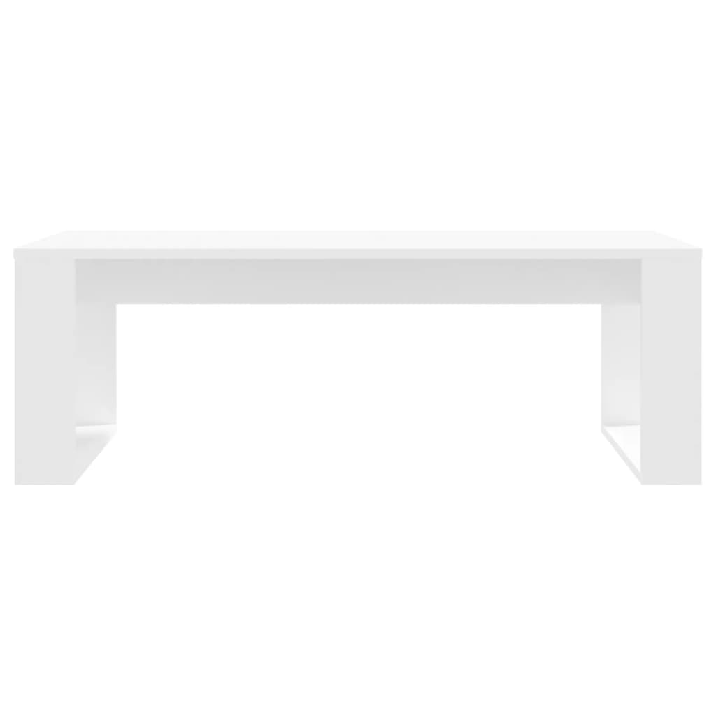 vidaXL Mesa de centro 102x50x35 cm derivados de madeira branco