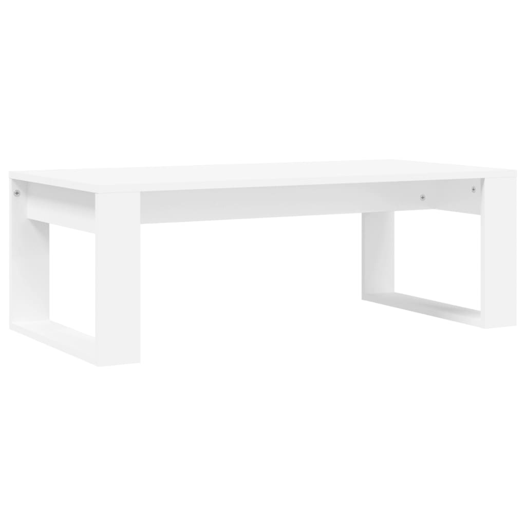 vidaXL Mesa de centro 102x50x35 cm derivados de madeira branco