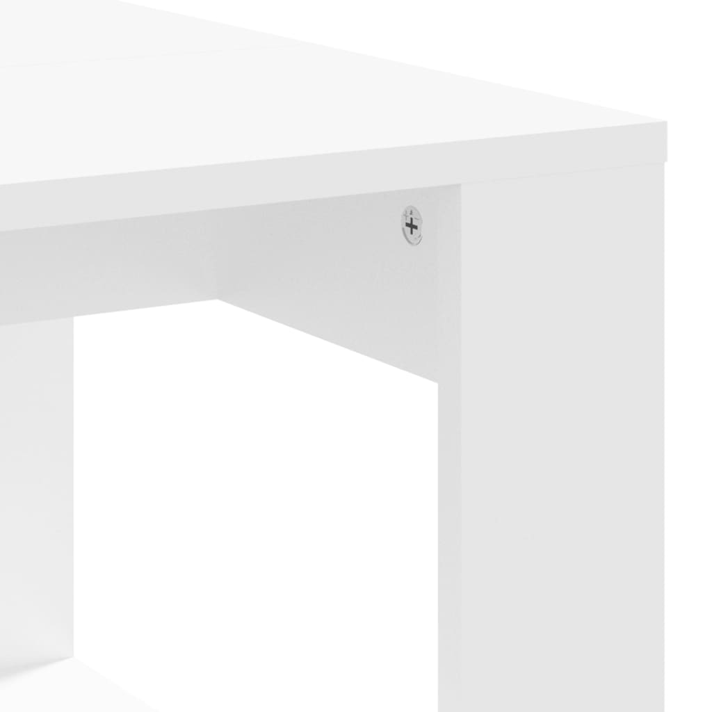 vidaXL Mesa de centro 102x50x35 cm derivados de madeira branco