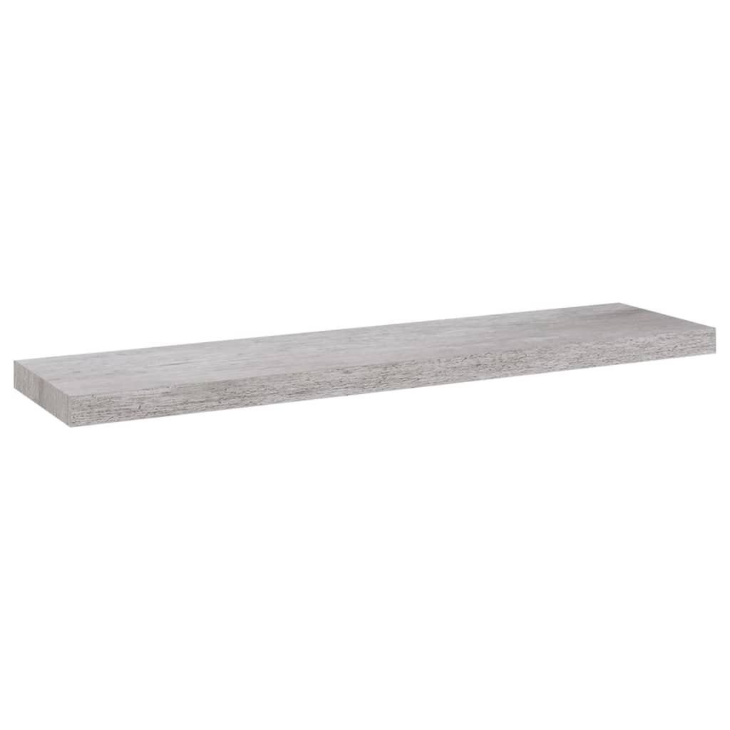 vidaXL Prateleiras de parede 2 pcs 90x23,5x3,8cm MDF cinzento-cimento