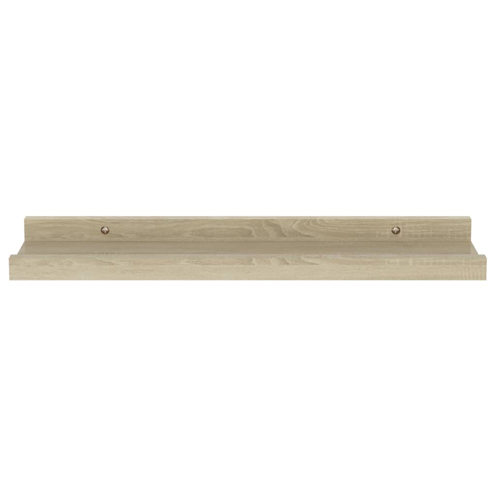 vidaXL Prateleiras de parede 4 pcs 40x9x3 cm carvalho sonoma