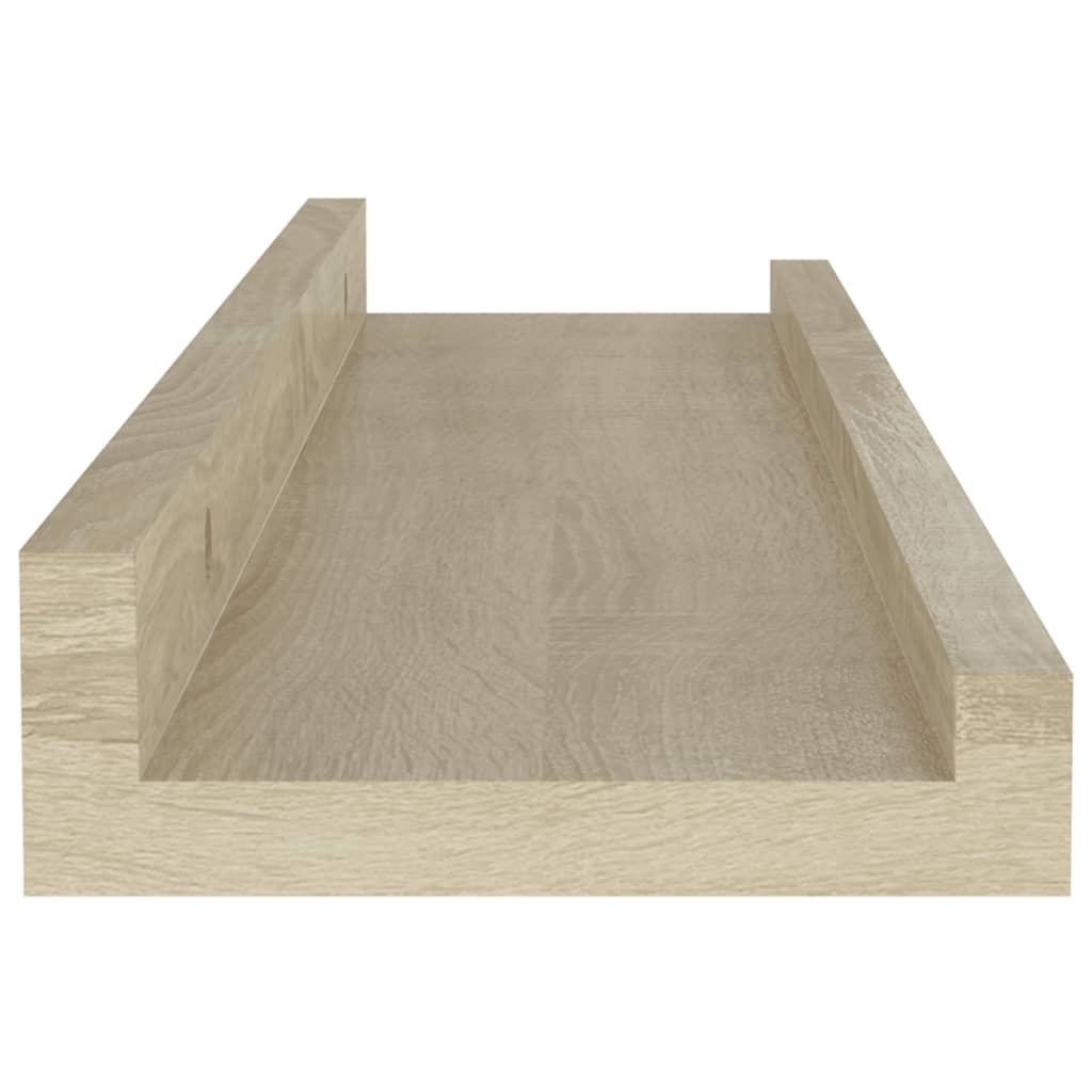 vidaXL Prateleiras de parede 4 pcs 40x9x3 cm carvalho sonoma