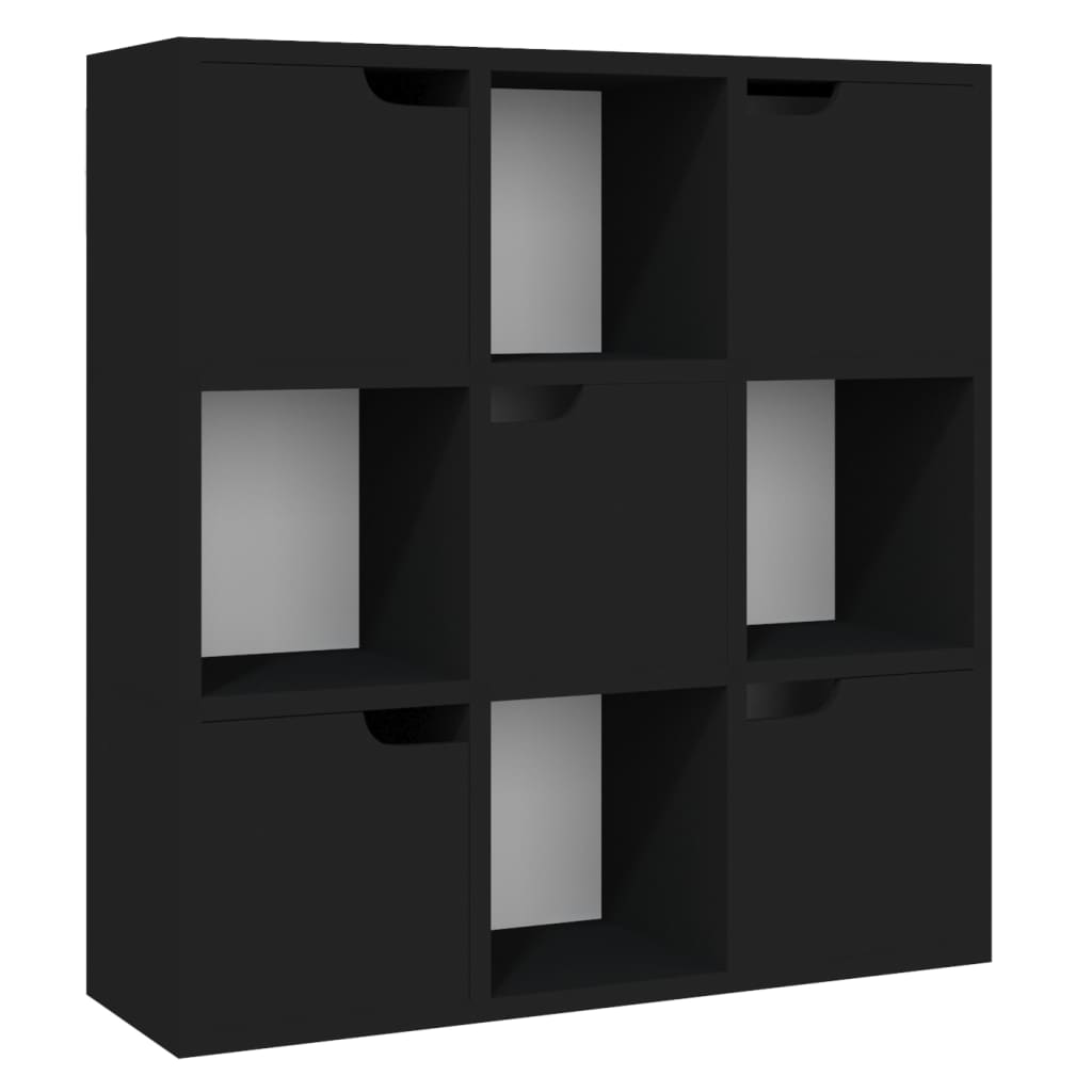 vidaXL Estante 88,5x27,5x88 cm contraplacado preto