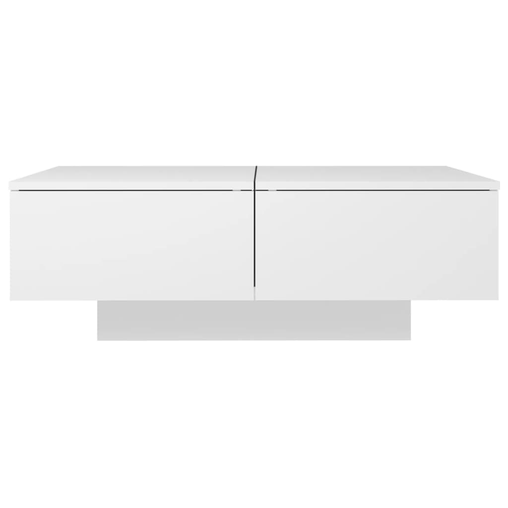 vidaXL Mesa de centro 90x60x31 cm contraplacado branco