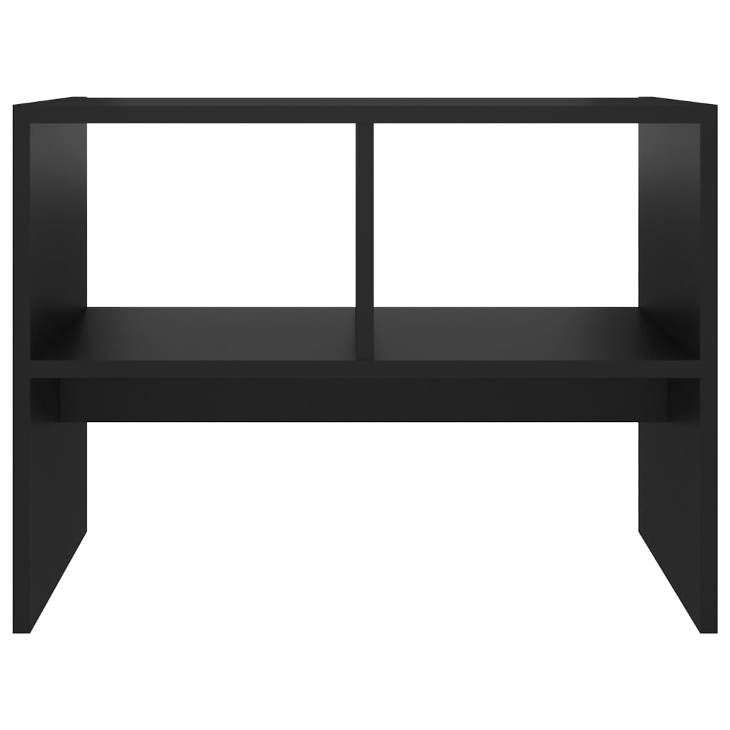 vidaXL Mesa de apoio 60x40x45 cm contraplacado preto