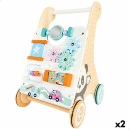 Ingenuity|Cadeira de baloiço Ingenuity Compact Swing - Hugs & Hoots Branco Cinzento