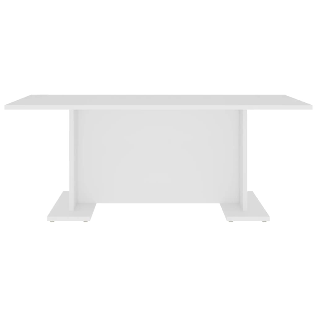 vidaXL Mesa de centro 103,5x60x40 cm contraplacado branco