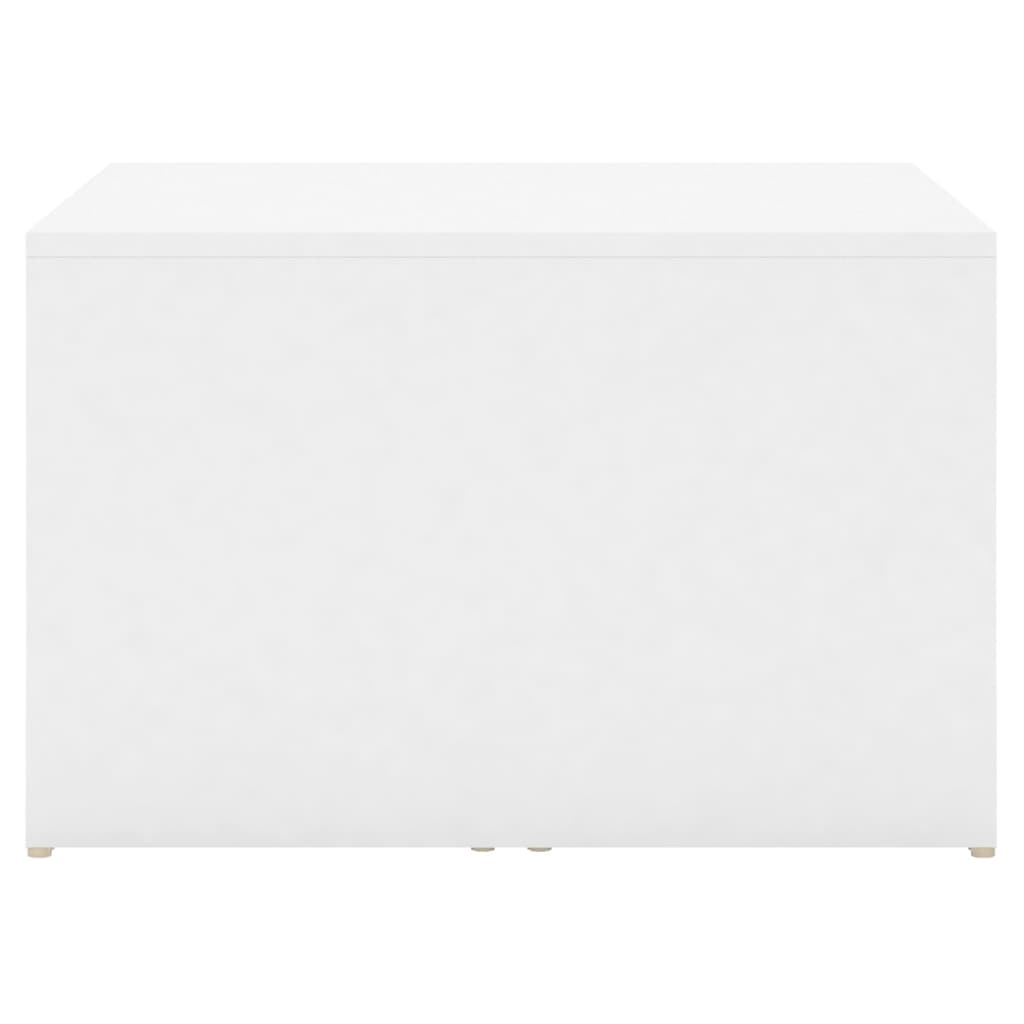 vidaXL 3pcs conjunto mesas centro 60x60x38cm madeira processada branco