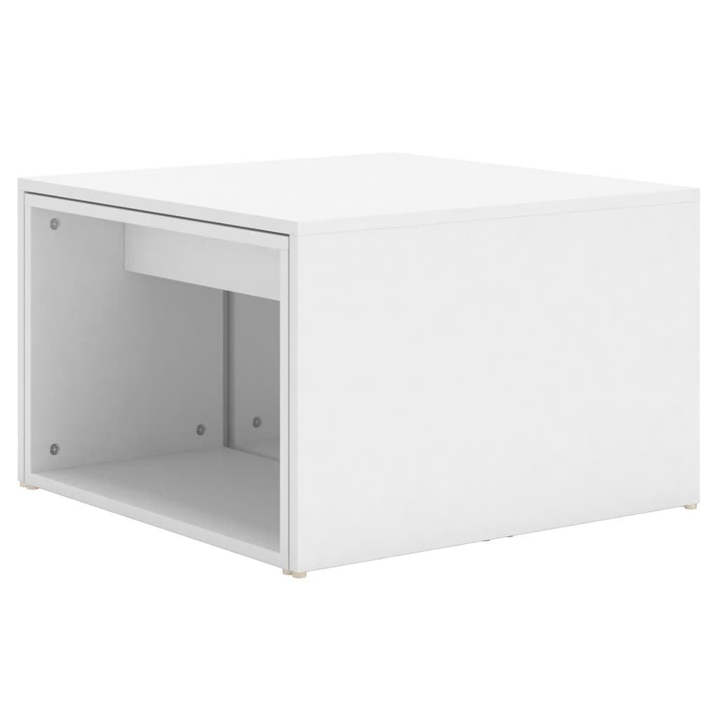 vidaXL 3pcs conjunto mesas centro 60x60x38cm madeira processada branco