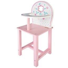 Woomax|Cadeira Alta Woomax 25 x 55 x 20 cm Bonecas Branco Cor de Rosa 2 Unidades